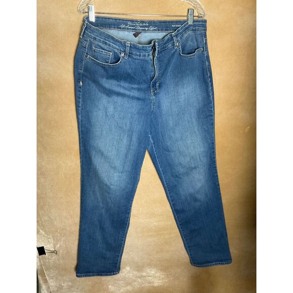 Gloria Vanderbilt All Around Slimming Effect Womens Size 16 Blue Denim Jeans - Picture 2 of 9